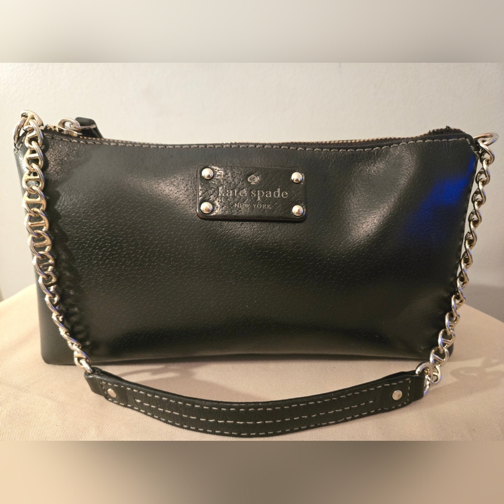 Kate Spade Black Leather Byrd Wellesley Crossbody